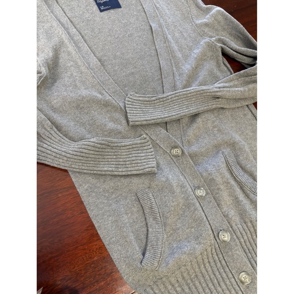 American Eagle Vintage 2010 Womens Cardigan Sweater Large Preppy Wool Cotton - Picture 8 of 8